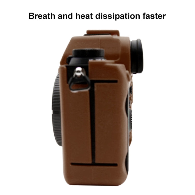 PULUZ Soft Silicone Protective Case for Sony ILCE-9M2/ Alpha 9 II / A92(Coffee) by PULUZ