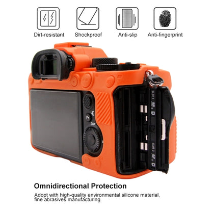 PULUZ Soft Silicone Protective Case for Sony ILCE-9M2/ Alpha 9 II / A92(Orange) by PULUZ