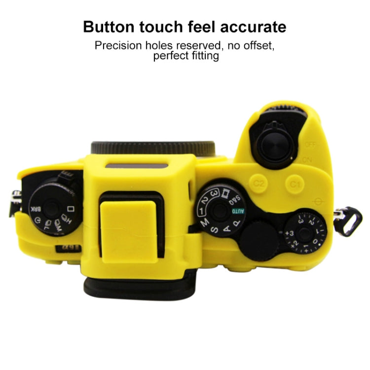 PULUZ Soft Silicone Protective Case for Sony ILCE-9M2/ Alpha 9 II / A92(Yellow) by PULUZ