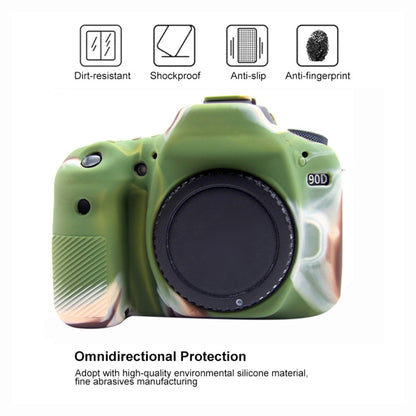 PULUZ Soft Silicone Protective Case for Canon EOS 90D (Camouflage) by PULUZ