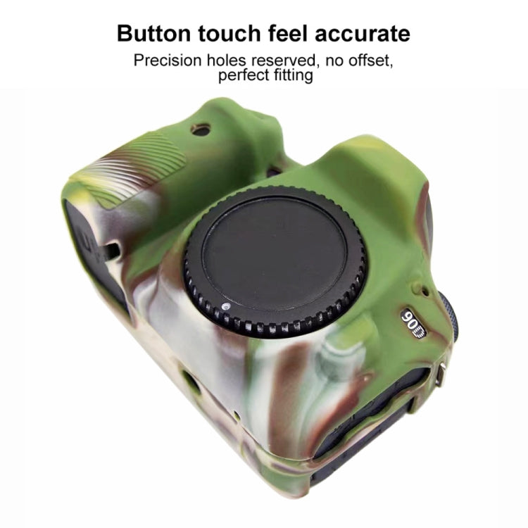 PULUZ Soft Silicone Protective Case for Canon EOS 90D (Camouflage) by PULUZ
