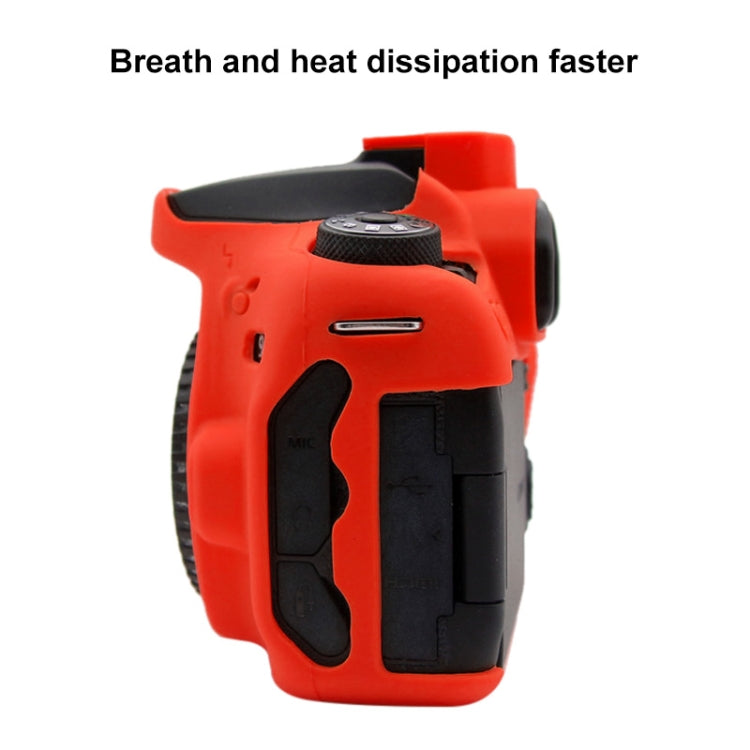 PULUZ Soft Silicone Protective Case for Canon EOS 90D(Red) by PULUZ