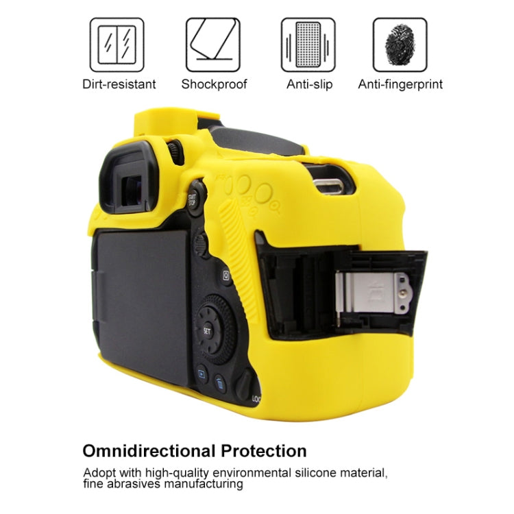 PULUZ Soft Silicone Protective Case for Canon EOS 90D(Yellow) by PULUZ