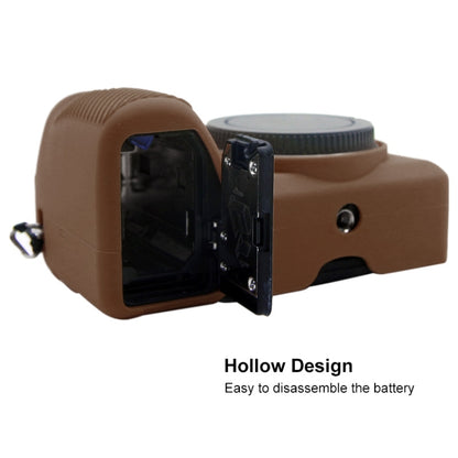 PULUZ Soft Silicone Protective Case for Sony A6600 / ILCE-6600(Coffee) by PULUZ