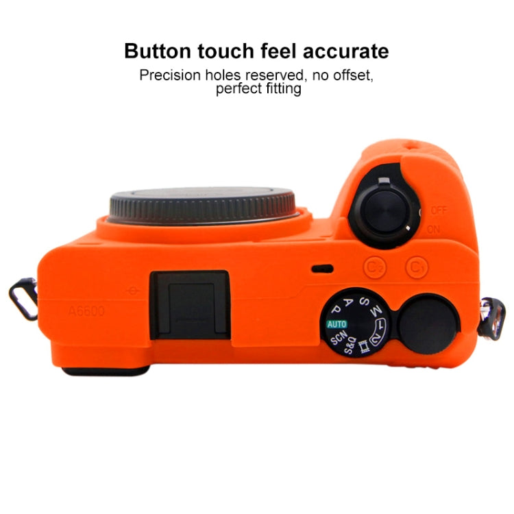 PULUZ Soft Silicone Protective Case for Sony A6600 / ILCE-6600(Orange) by PULUZ
