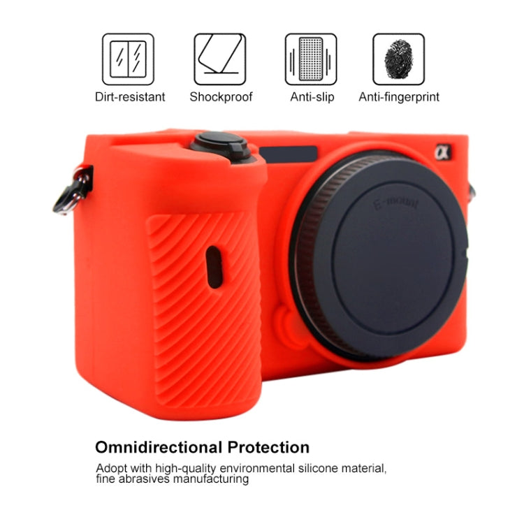 PULUZ Soft Silicone Protective Case for Sony A6600 / ILCE-6600(Red) by PULUZ
