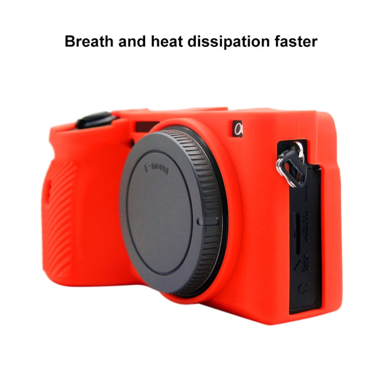 PULUZ Soft Silicone Protective Case for Sony A6600 / ILCE-6600(Red) by PULUZ