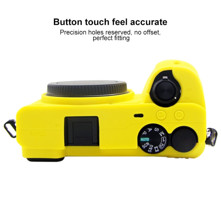 PULUZ Soft Silicone Protective Case for Sony A6600 / ILCE-6600(Yellow) by PULUZ