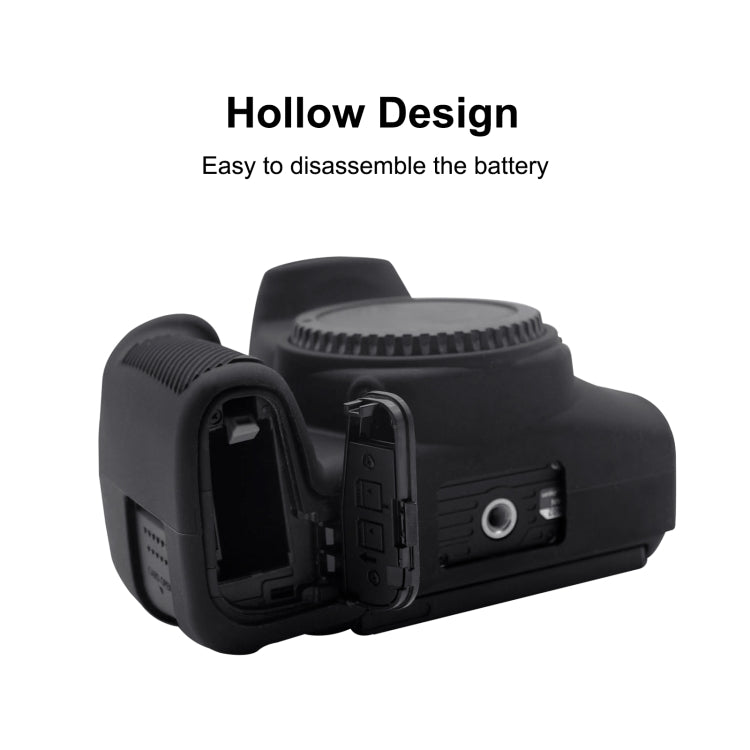 PULUZ Soft Silicone Protective Case for Canon EOS 850D(Black) by PULUZ
