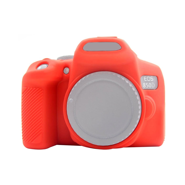 PULUZ Soft Silicone Protective Case for Canon EOS 850D(Red) by PULUZ