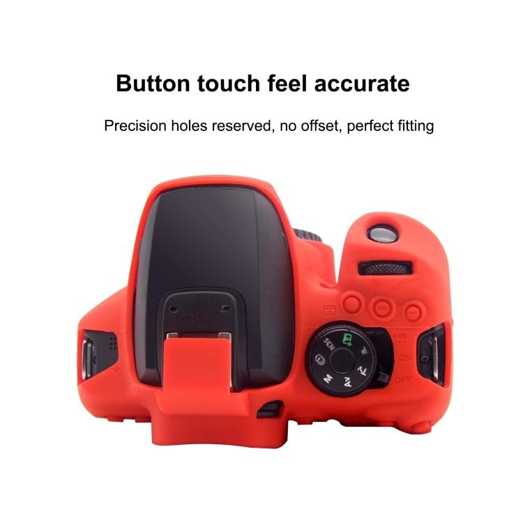 PULUZ Soft Silicone Protective Case for Canon EOS 850D(Red) by PULUZ