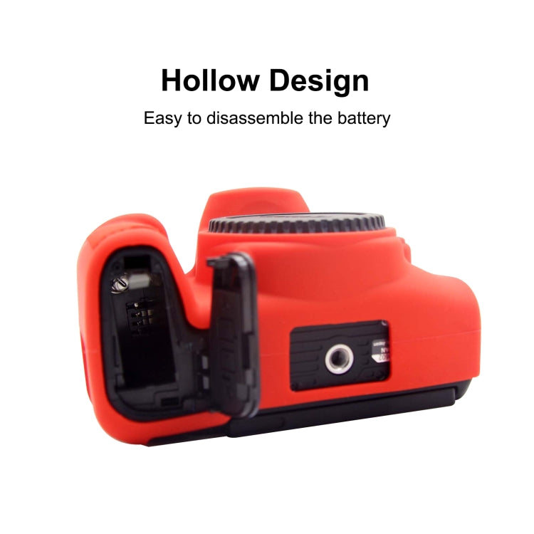 PULUZ Soft Silicone Protective Case for Canon EOS 850D(Red) by PULUZ