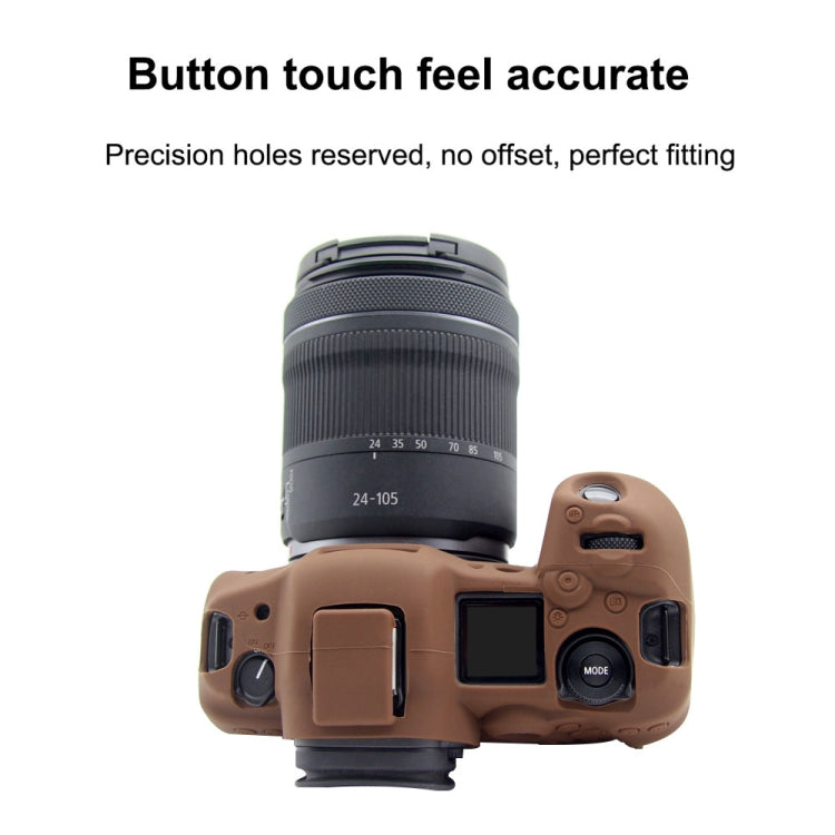 PULUZ Soft Silicone Protective Case for Canon EOS R5(Coffee) by PULUZ