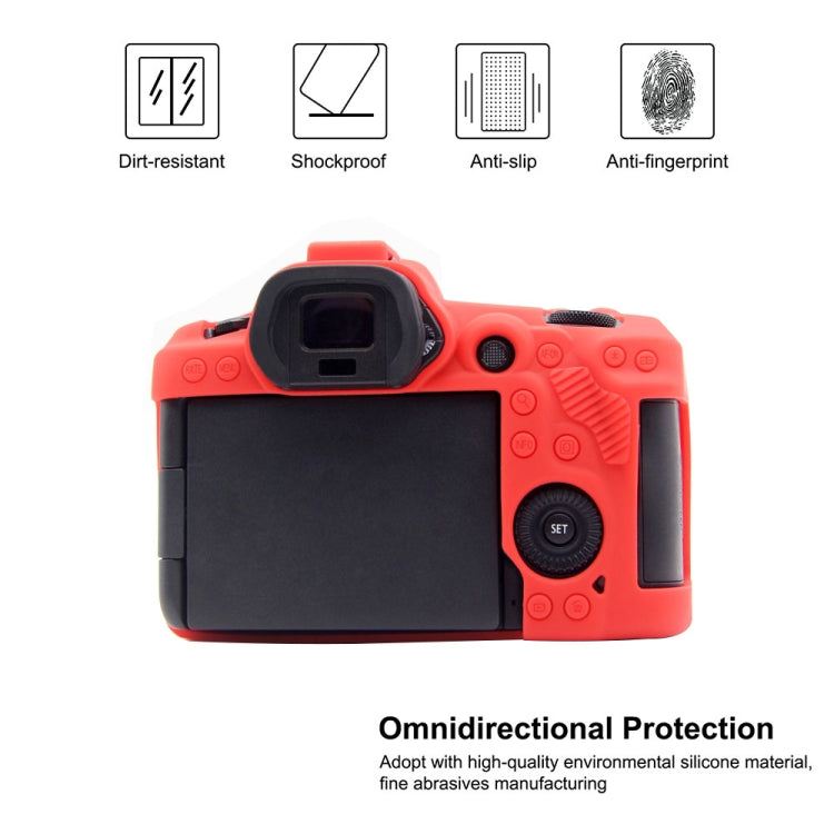 PULUZ Soft Silicone Protective Case for Canon EOS R5(Red) by PULUZ