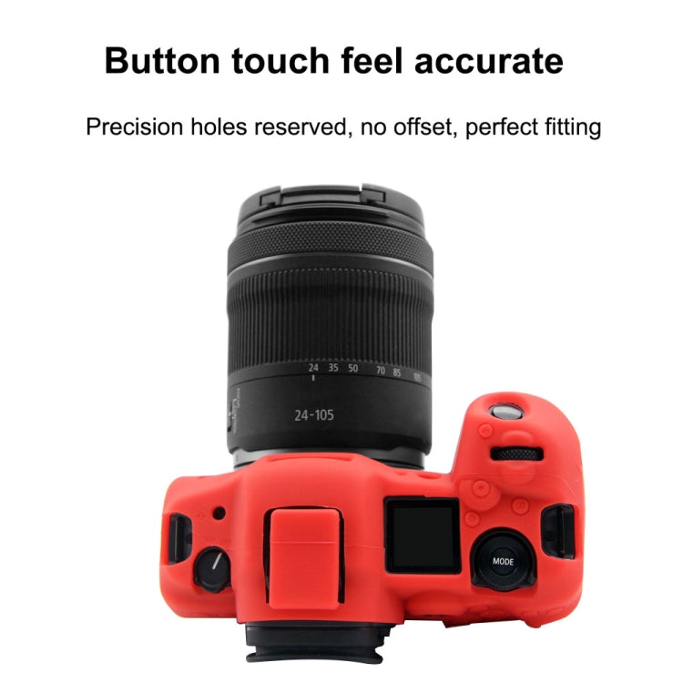 PULUZ Soft Silicone Protective Case for Canon EOS R5(Red) by PULUZ