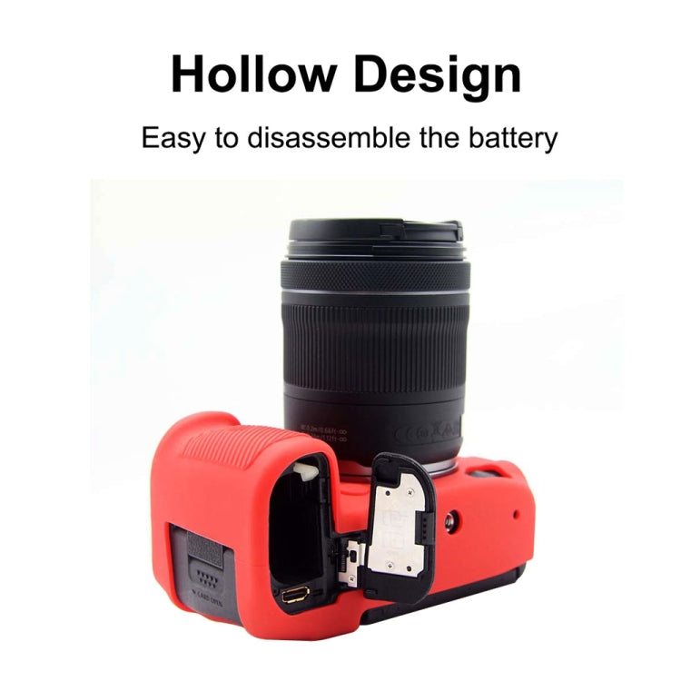 PULUZ Soft Silicone Protective Case for Canon EOS R5(Red) by PULUZ