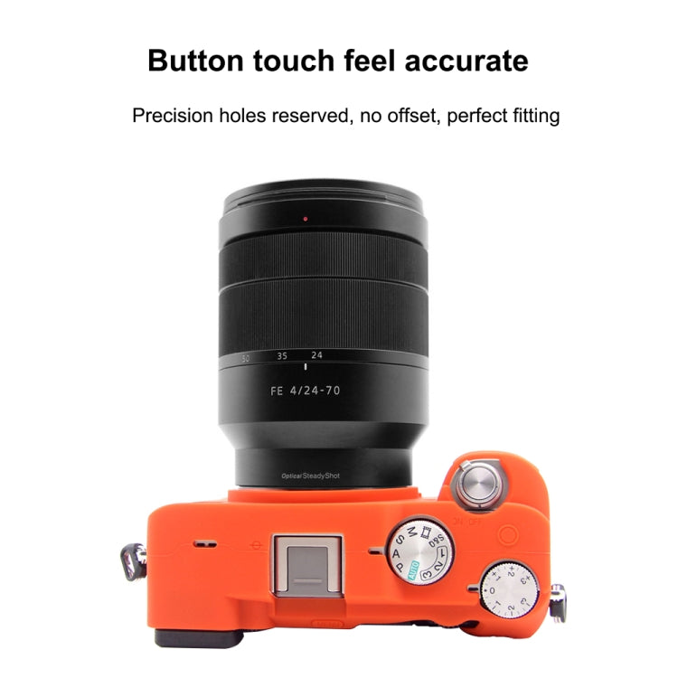 PULUZ Soft Silicone Protective Case for Sony A7C / ILCE-7C(Orange) by PULUZ