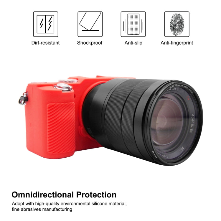 PULUZ Soft Silicone Protective Case for Sony A7C / ILCE-7C(Red) by PULUZ
