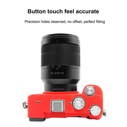 PULUZ Soft Silicone Protective Case for Sony A7C / ILCE-7C(Red) by PULUZ
