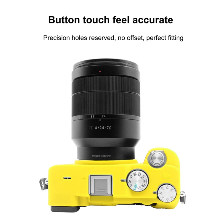 PULUZ Soft Silicone Protective Case for Sony A7C / ILCE-7C(Yellow) by PULUZ