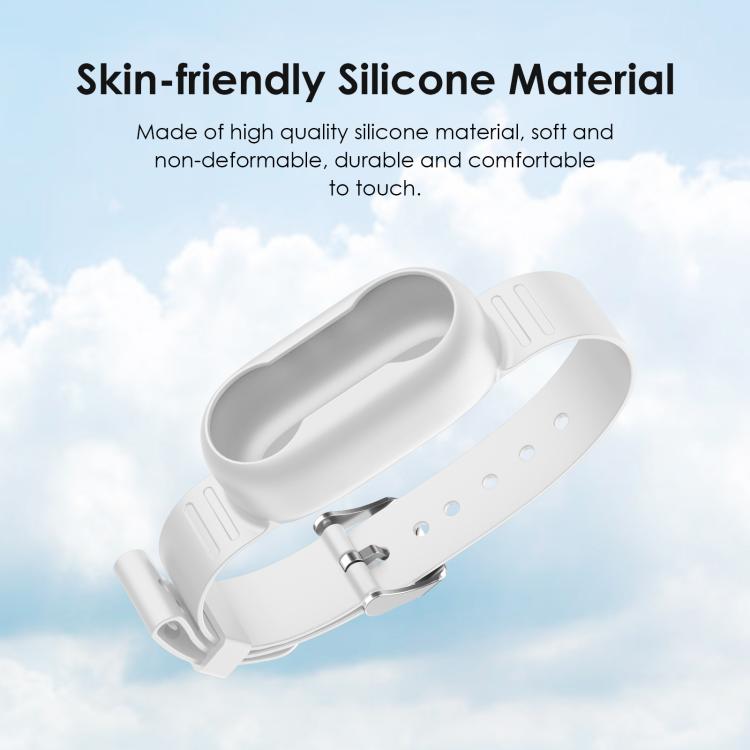 For Insta360 GO 3 / GO 3S PULUZ Camera Silicone Case Wristband Bicycle Strap Extension Mount (White) by PULUZ