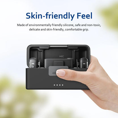 For DJI Mic 2 PULUZ Charging Case Silicone Scratch-proof Protective Cover (Black) by PULUZ