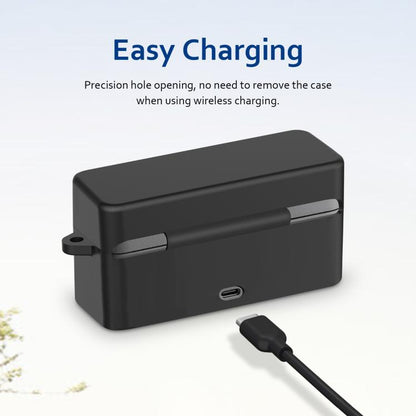 For DJI Mic 2 PULUZ Charging Case Silicone Scratch-proof Protective Cover (Black) by PULUZ