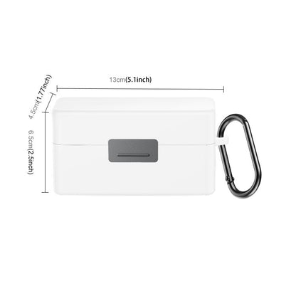 For DJI Mic 2 PULUZ Charging Case Silicone Scratch-proof Protective Cover (White) by PULUZ