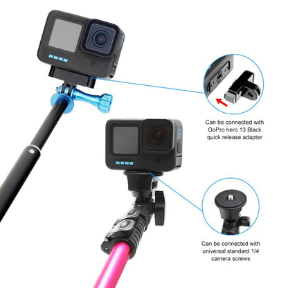 PULUZ Quick Release Magnetic Folding Base Adapter for GoPro HERO12 Black /11 Black /11 Black mini /10 Black /9 Black /8 Black / Max (Black) by PULUZ