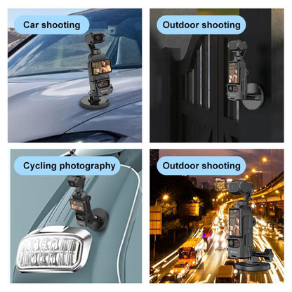 For DJI OSMO Pocket 3 PULUZ Protective Frame Magnetic Desktop Mount Angle Adjustable Base (Black) by PULUZ