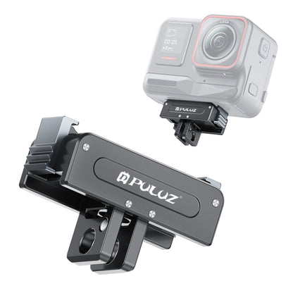 For DJI Osmo Action 5 Pro / 4 / 3 / Osmo 360 PULUZ Magnetic Quick Release Metal Base (Black) by PULUZ