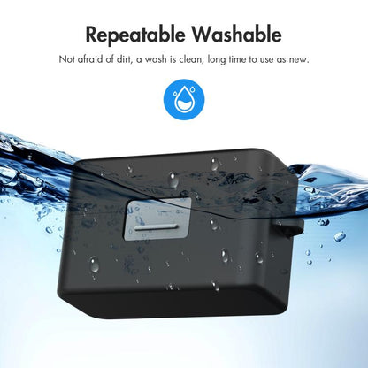 For DJI Mic Mini PULUZ Charging Case Silicone Scratch-proof Protective Cover (Black) by PULUZ