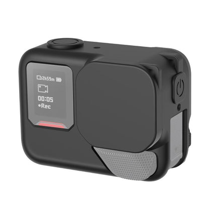 For Insta360 Ace Pro 2 PULUZ Body Silicone Protective Case with Lens Cap & Strap (Black) by PULUZ