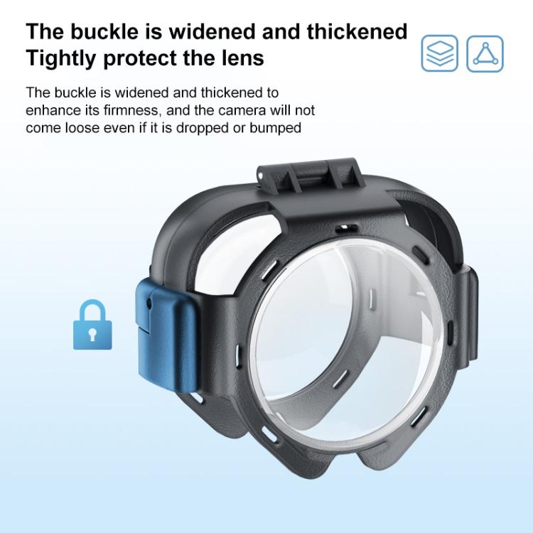 For Insta360 X5 PULUZ Snap-on Optical Tempered Glass Lens Guard Protective Cover (Transparent) by PULUZ