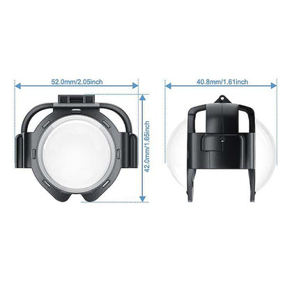 For Insta360 X5 PULUZ Snap-on Optical Tempered Glass Lens Guard Protective Cover (Transparent) by PULUZ