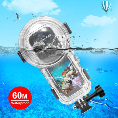 For Insta360 X5 PULUZ 60m Waterproof Sealed Diving Case (Transparent) by PULUZ