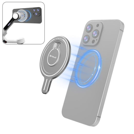 For Insta360 Flow 2 Pro PULUZ Magnetic Phone Mount Adapter (Silver) by PULUZ