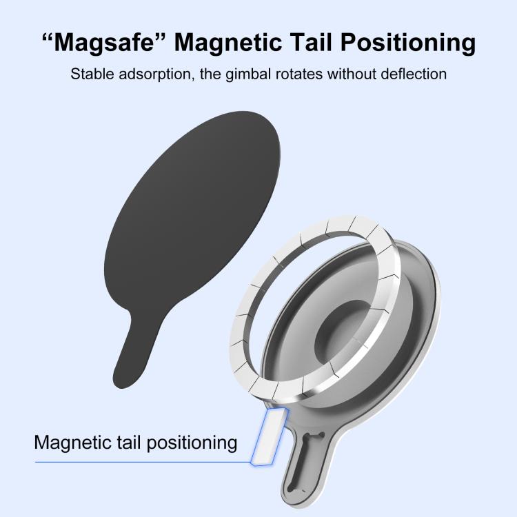 For Insta360 Flow 2 Pro PULUZ Magnetic Phone Mount Adapter (Silver) by PULUZ