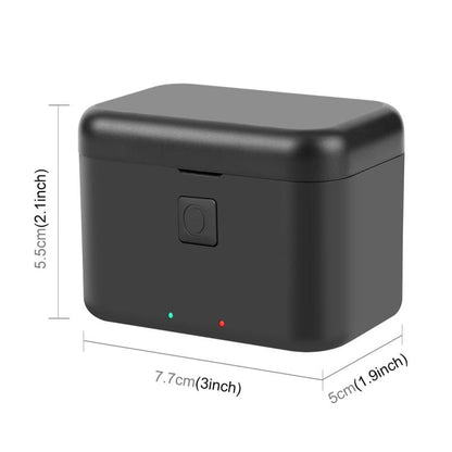 For Insta360 X5 PULUZ Dual-Batteries Charging Box Battery & Memory Card Storage Case (Black) by PULUZ