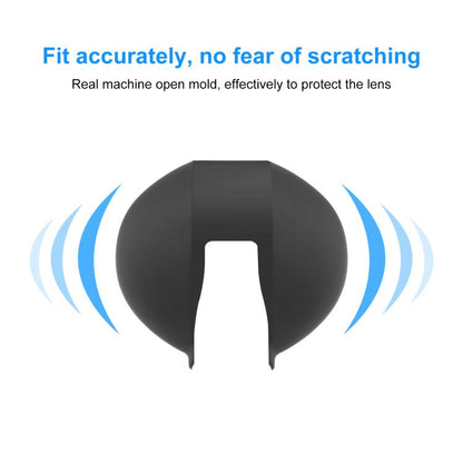 For Insta360 X5 PULUZ Invisible Dive Case Lens Guard Silicone Protective Lens Cap Cover (Black) by PULUZ