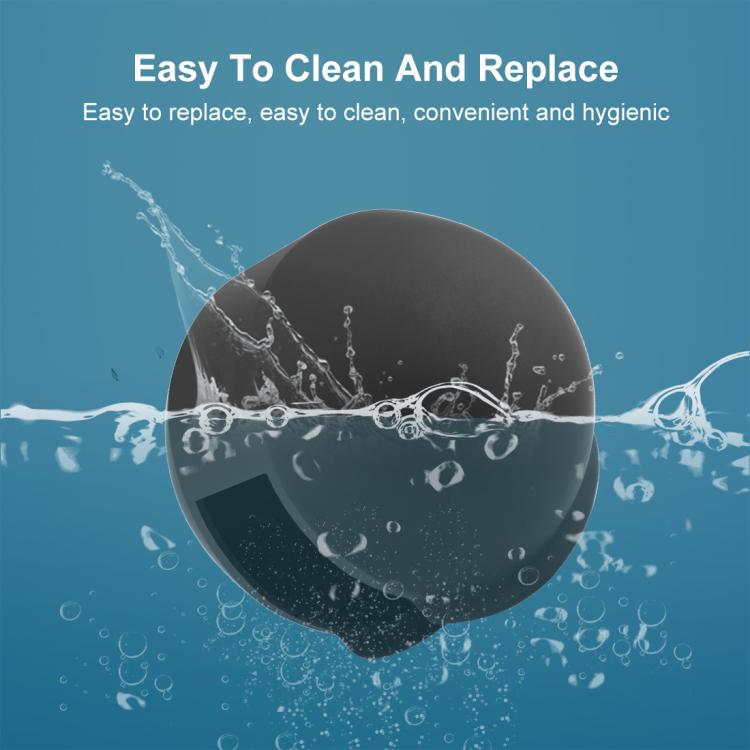 For Insta360 X5 PULUZ Invisible Dive Case Lens Guard Silicone Protective Lens Cap Cover (Black) by PULUZ