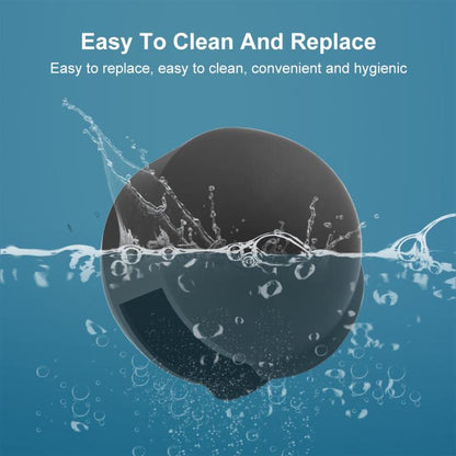 For Insta360 X5 PULUZ Invisible Dive Case Lens Guard Silicone Protective Lens Cap Cover (Black) by PULUZ