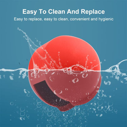 For Insta360 X5 PULUZ Invisible Dive Case Lens Guard Silicone Protective Lens Cap Cover (Red) by PULUZ