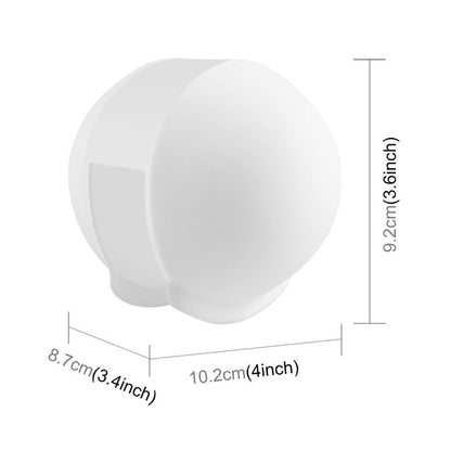 For Insta360 X5 PULUZ Invisible Dive Case Lens Guard Silicone Protective Lens Cap Cover (White) by PULUZ