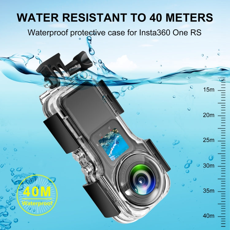 For Insta360 One RS 1-Inch 360 Edition PULUZ 40m Underwater Waterproof Housing Case by PULUZ