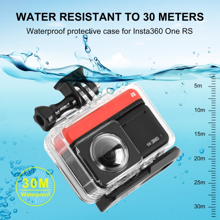 For Insta360 One RS 360 Edition PULUZ 30m Underwater Depth Diving Case Waterproof Housing by PULUZ