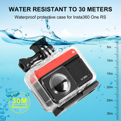 For Insta360 One RS 360 Edition PULUZ 30m Underwater Depth Diving Case Waterproof Housing by PULUZ