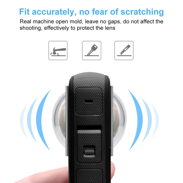 For Insta360 X3 PULUZ Lens Guard PC Protective Cover(Black) by PULUZ