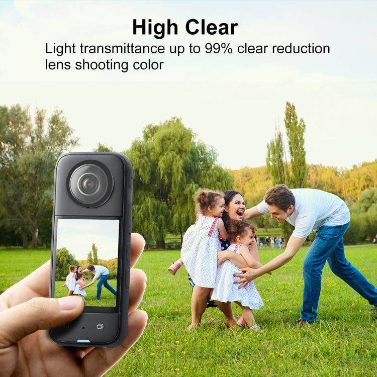 For Insta360 X3 PULUZ Lens Guard PC Protective Cover(Black) by PULUZ