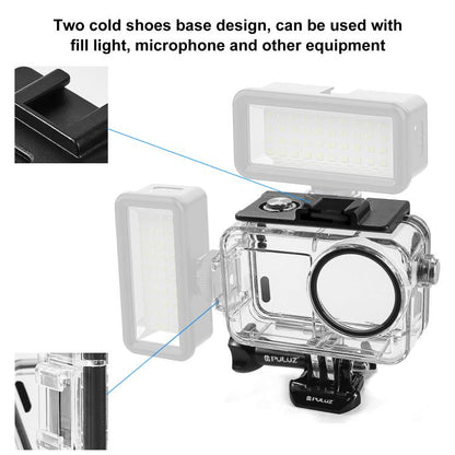For DJI Osmo Action 5 Pro / 3 / 4 PULUZ 60m Underwater Waterproof Housing Diving Case with Cold Shoe & Buckle Basic Mount & Screw by PULUZ